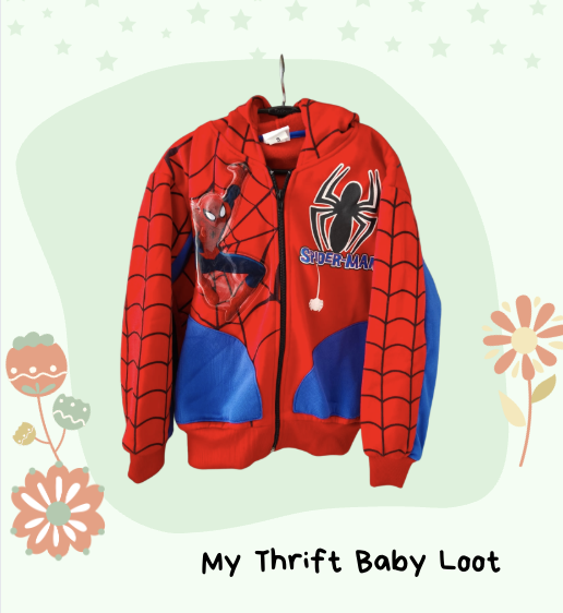 Like New Marvel Spiderman Hoodie Jacket (4-6 years)